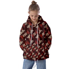 Oriental Dragon Motif Pattern Kids  Oversized Hoodie by Sarkoni