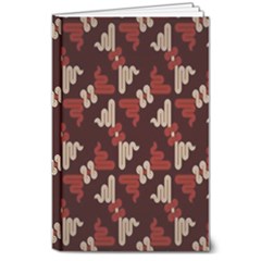 Oriental Dragon Motif Pattern 8  X 10  Hardcover Notebook by Sarkoni