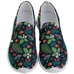 Pattern Forest Leaf Flower Motif Men s Lightweight Slip Ons by Sarkoni