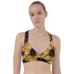 Colorful Seamless Floral Pattern Sweetheart Sports Bra by Sarkoni