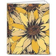 Colorful Seamless Floral Pattern 8  X 10  Softcover Notebook by Sarkoni