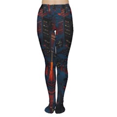 Architecture City Pixel Art Tights by Sarkoni