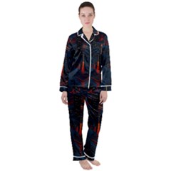 Architecture City Pixel Art Women s Long Sleeve Satin Pajamas Set	 by Sarkoni