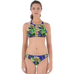 Beauty And The Beast Stained Glass Rose Perfectly Cut Out Bikini Set by Sarkoni