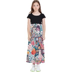 Cottagecore Kids  Flared Maxi Skirt by Valentinaart