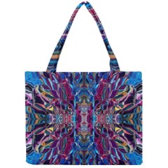 Cobalt Blend Mini Tote Bag by kaleidomarblingart