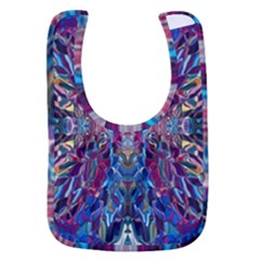 Cobalt Blend Baby Bib by kaleidomarblingart