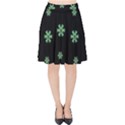 I Love Guitars In Pop Arts Blooming Style Velvet High Waist Skirt View1