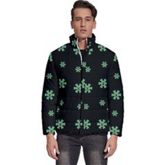 I Love Guitars In Pop Arts Blooming Style Men s Puffer Bubble Jacket Coat by pepitasart