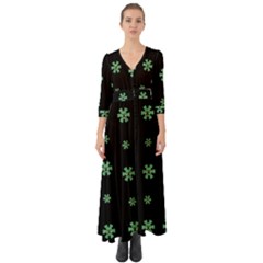 I Love Guitars In Pop Arts Blooming Style Button Up Boho Maxi Dress by pepitasart