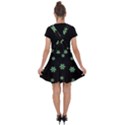 I Love Guitars In Pop Arts Blooming Style Velvet Suspender Skater Skirt View2