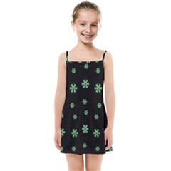 I Love Guitars In Pop Arts Blooming Style Kids  Summer Sun Dress by pepitasart