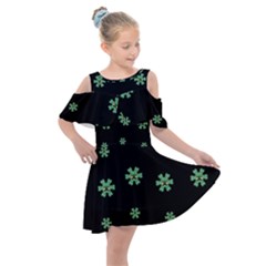 I Love Guitars In Pop Arts Blooming Style Kids  Shoulder Cutout Chiffon Dress by pepitasart