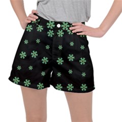 I Love Guitars In Pop Arts Blooming Style Women s Ripstop Shorts by pepitasart