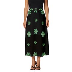 I Love Guitars In Pop Arts Blooming Style Classic Midi Chiffon Skirt