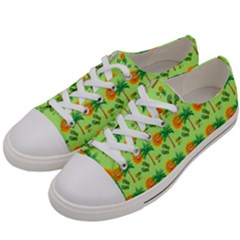 Summer Fun Pattern Women s Low Top Canvas Sneakers by LalyLauraFLM