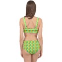 Summer Fun Pattern Cage Up Bikini Set View2