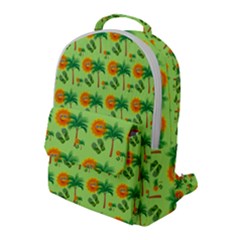 Summer Fun Pattern Flap Pocket Backpack (large) by LalyLauraFLM