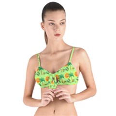 Summer Fun Pattern Tie Up Cut Bikini Top by LalyLauraFLM