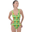 Summer Fun Pattern Side Cut Out Swimsuit View1