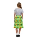 Summer Fun Pattern Kids  Ruffle Flared Wrap Midi Skirt View4