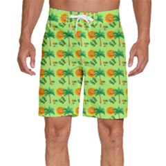 Summer Fun Pattern Men s Beach Shorts by LalyLauraFLM