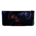 Vector Aquarium Guppies Seamless Fish Pattern With Black Background Handbag Organizer View4