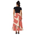 Seamless Strawberry Pattern Vector Tiered Ruffle Maxi Skirt View4