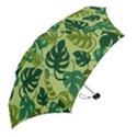 Seamless Pattern Of Monstera Leaves For The Tropical Plant Background Mini Folding Umbrellas View2