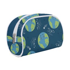 Seamless Pattern Cartoon Earth Planet Make Up Case (small) by Grandong