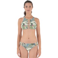 Playful Cactus Desert Landscape Illustrated Seamless Pattern Perfectly Cut Out Bikini Set by Grandong