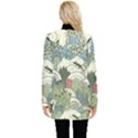 Playful Cactus Desert Landscape Illustrated Seamless Pattern Button Up Hooded Coat  View2