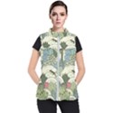 Playful Cactus Desert Landscape Illustrated Seamless Pattern Women s Puffer Vest View1