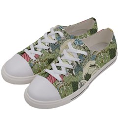 Playful Cactus Desert Landscape Illustrated Seamless Pattern Women s Low Top Canvas Sneakers by Grandong