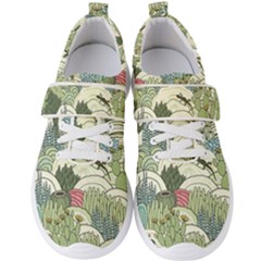 Playful Cactus Desert Landscape Illustrated Seamless Pattern Men s Velcro Strap Shoes by Grandong