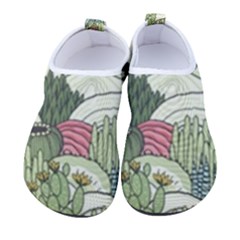 Playful Cactus Desert Landscape Illustrated Seamless Pattern Men s Sock-style Water Shoes by Grandong