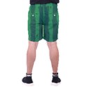 Green Seamless Watermelon Skin Pattern Men s Pocket Shorts View2