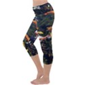 Koi Pond 3d Fish Capri Yoga Leggings View2