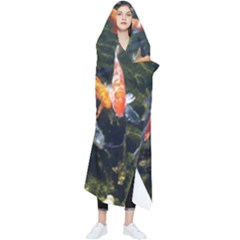 Koi Pond 3d Fish Wearable Blanket by Grandong