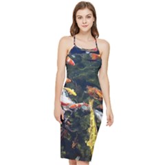 Koi Pond 3d Fish Bodycon Cross Back Summer Dress by Grandong