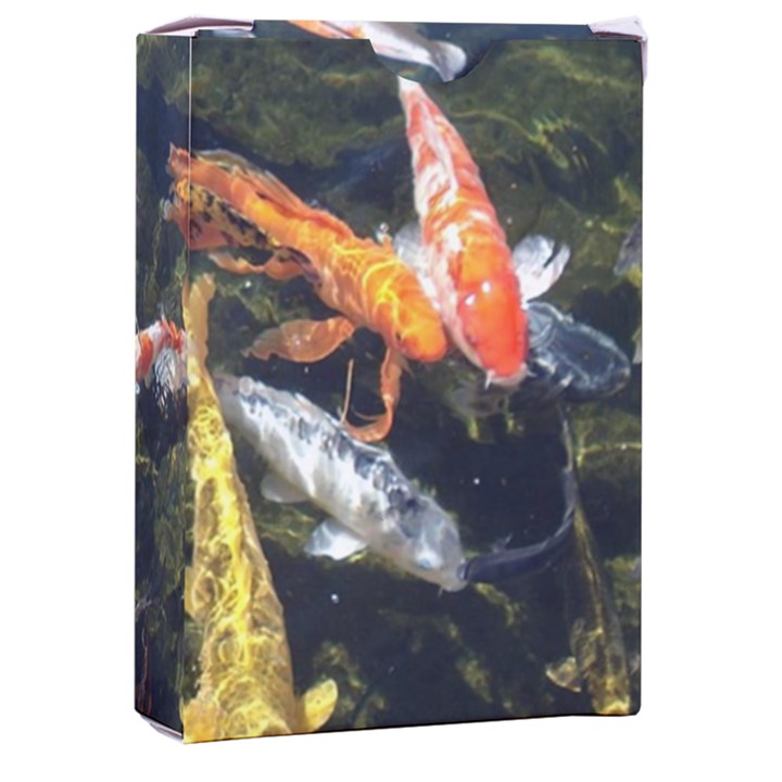 Koi Pond 3d Fish Playing Cards Single Design (Rectangle) with Custom Box