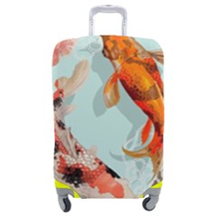 Koi Fish Luggage Cover (medium) by Grandong