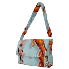 Koi Fish Full Print Messenger Bag (m) by Grandong