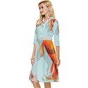 Koi Fish Classy Knee Length Dress View3