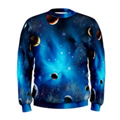 3d Universe Space Star Planet Men s Sweatshirt by Grandong