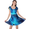 3d Universe Space Star Planet Cap Sleeve Dress View1