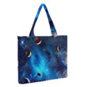 3d Universe Space Star Planet Zipper Medium Tote Bag View2