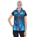 3d Universe Space Star Planet Women s Button Up Vest View1