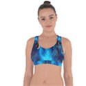 3d Universe Space Star Planet Cross String Back Sports Bra View1