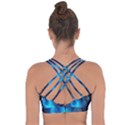 3d Universe Space Star Planet Cross String Back Sports Bra View2